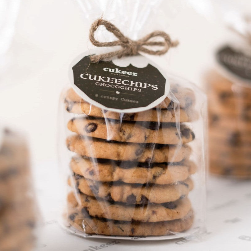 Una bolsa de 8 galletas de chocochips 